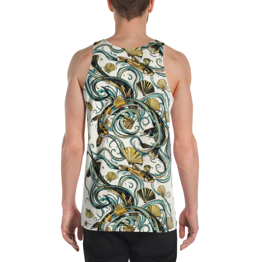 Gilded Eddies on Men's Tank Top — Back