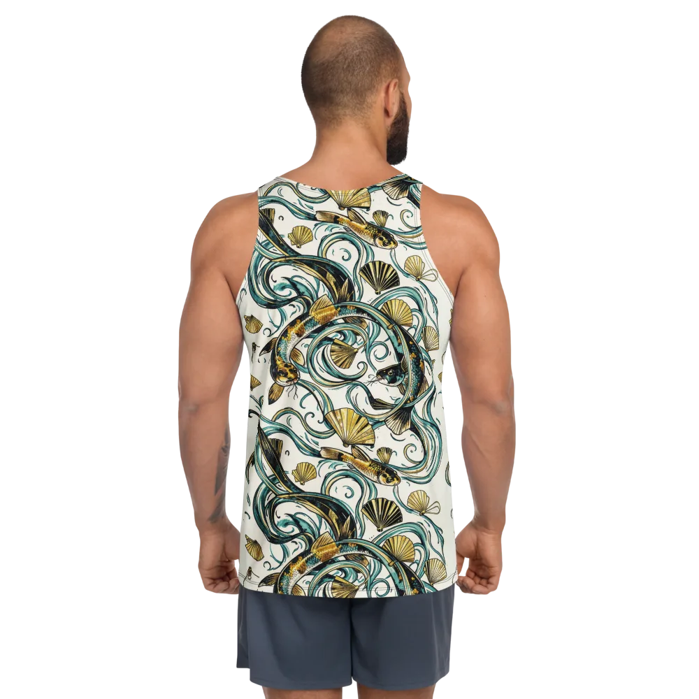 Gilded Eddies on Men's Tank Top — Back