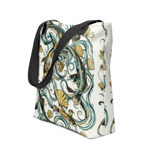 Gilded Eddies on a Tote Bag