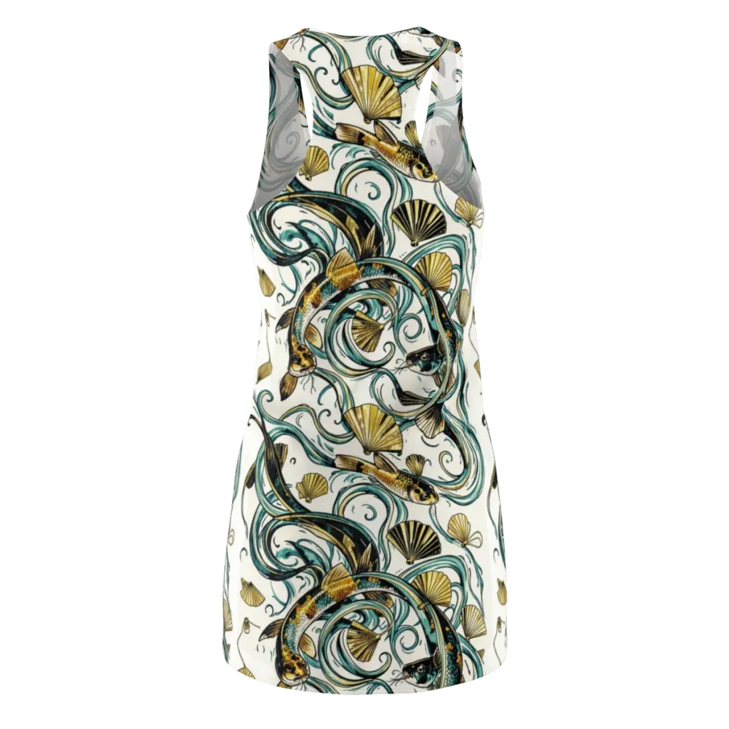 Gilded Eddies on Racerback Dress — Back