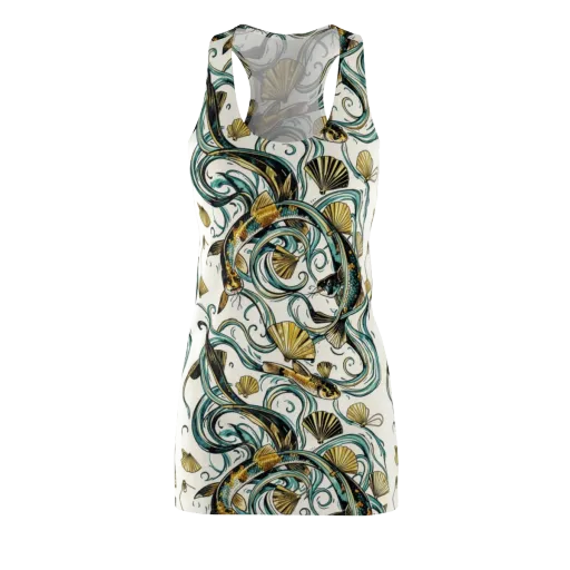 Gilded Eddies on a Racerback Dress