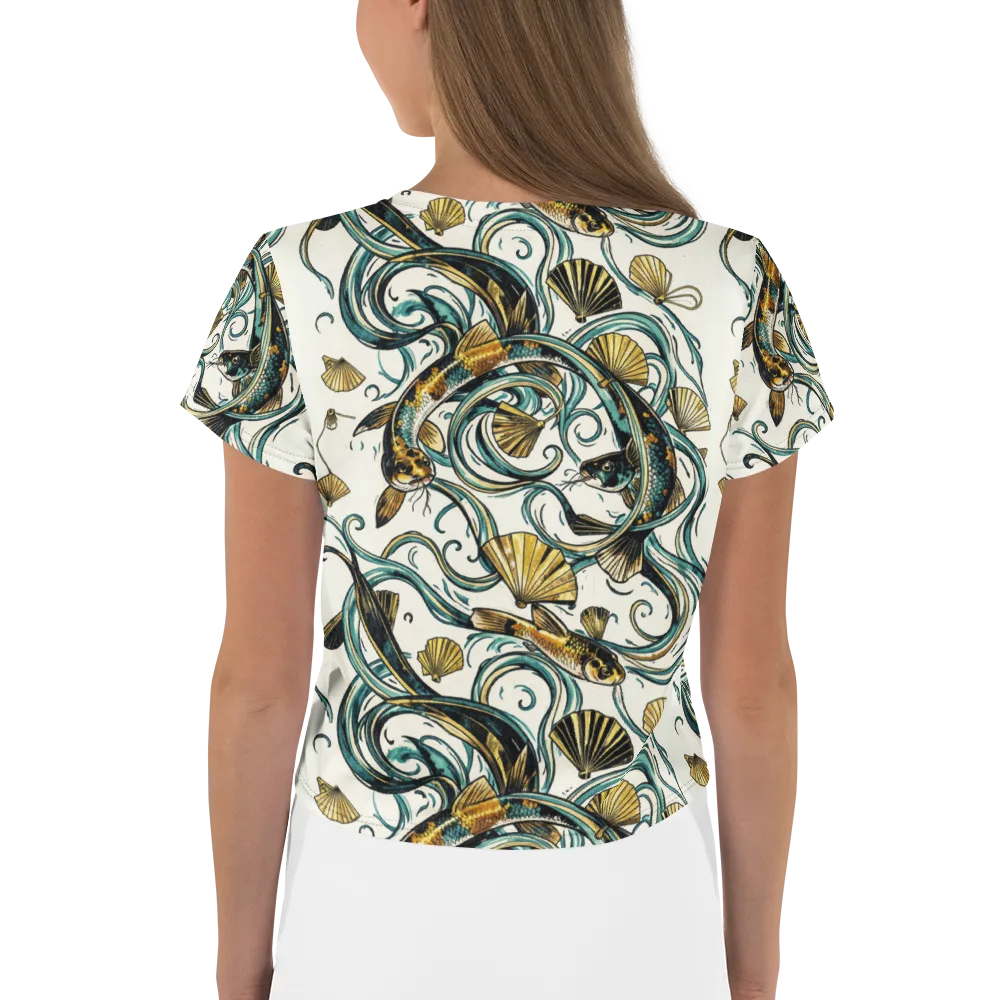 Gilded Eddies on Crop Tee — Back