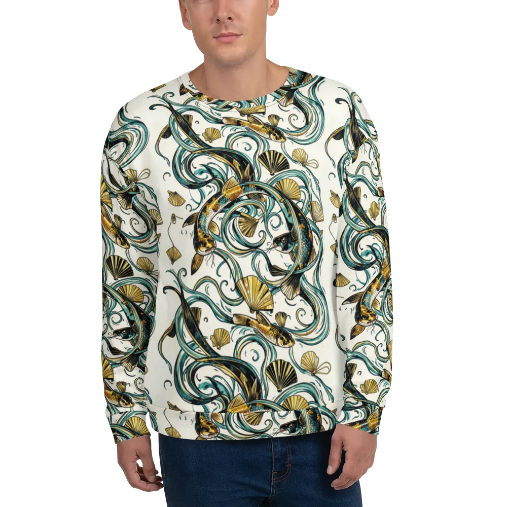 Gilded Eddies on Sweatshirt — Front