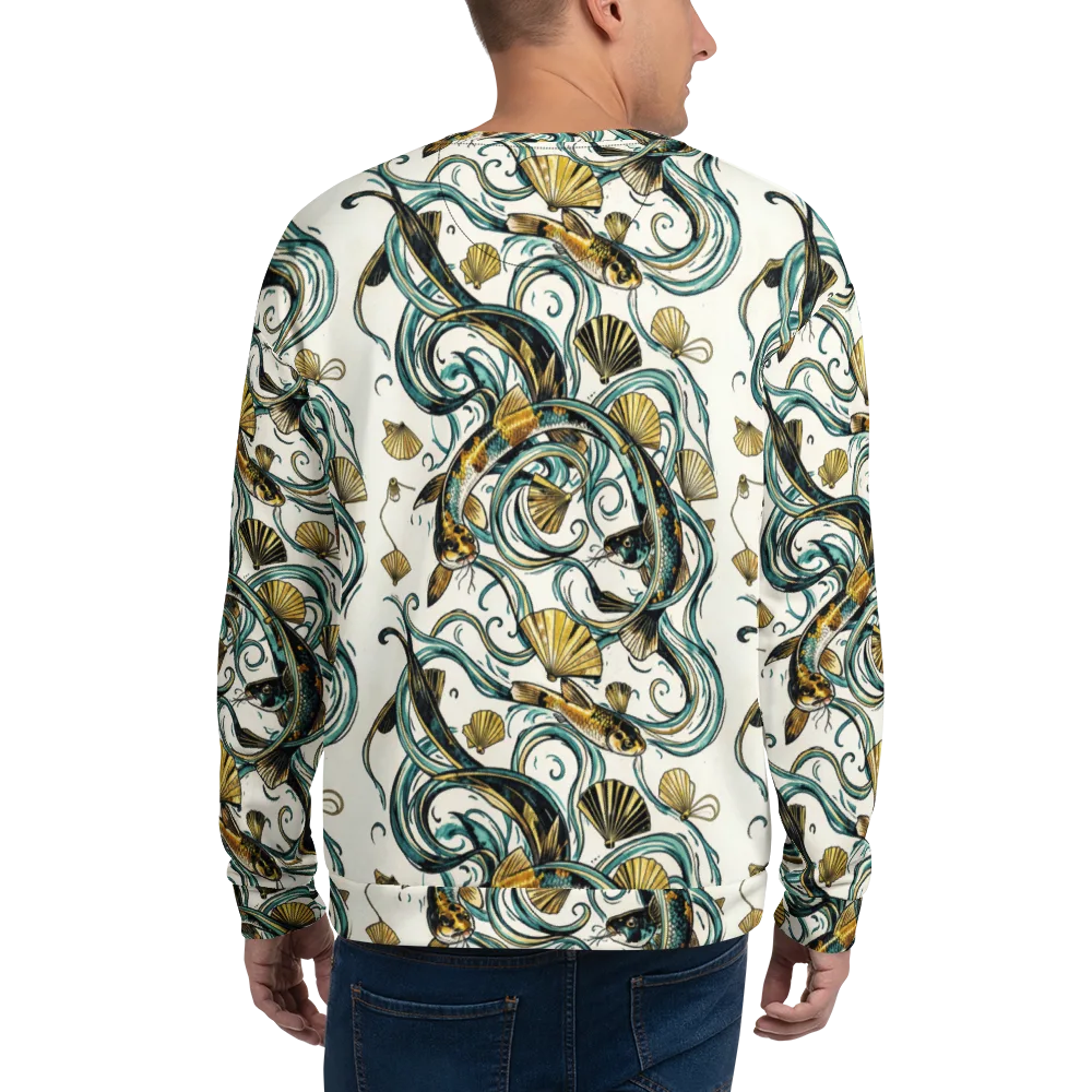 Gilded Eddies on Sweatshirt — Back