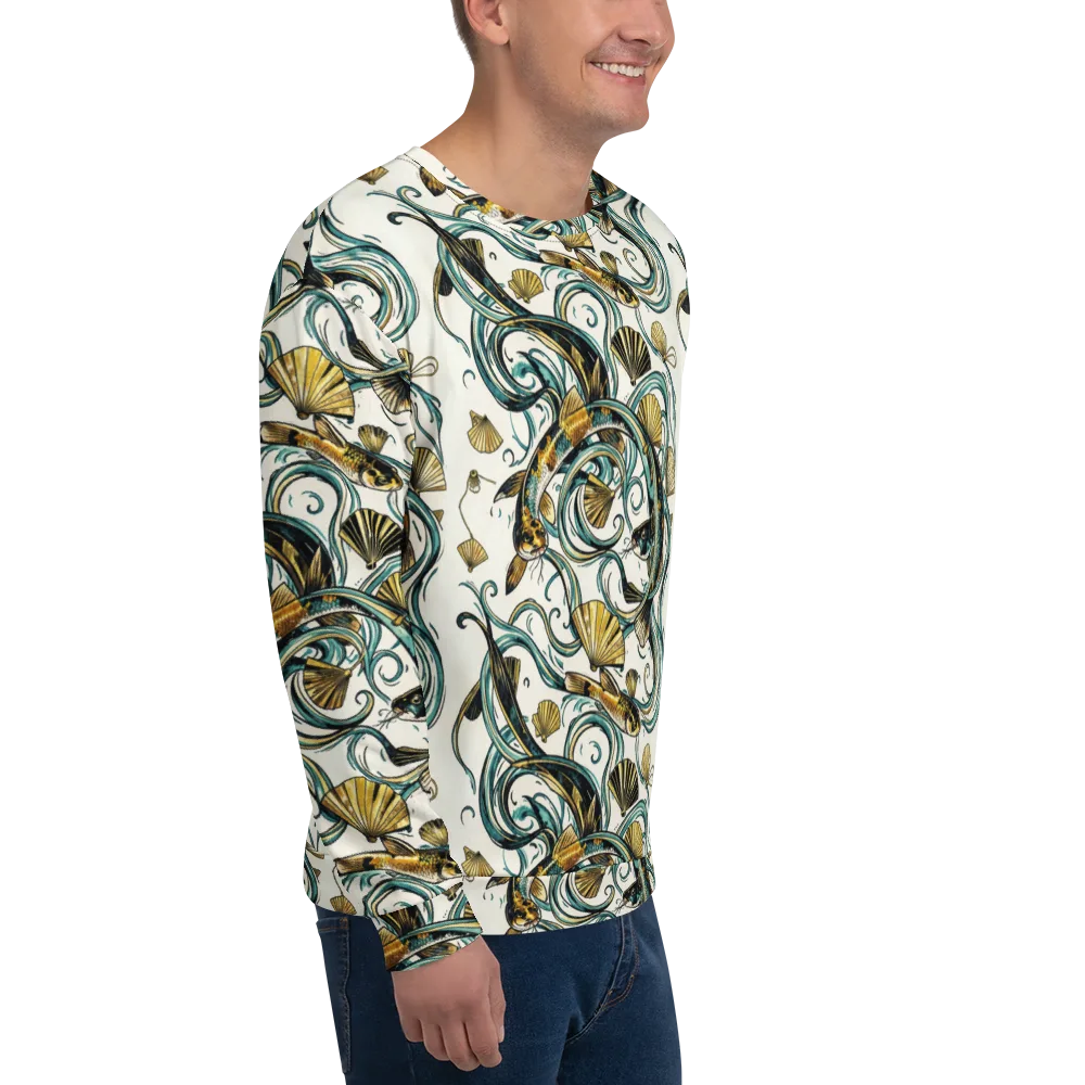 Gilded Eddies on Sweatshirt — Right Front