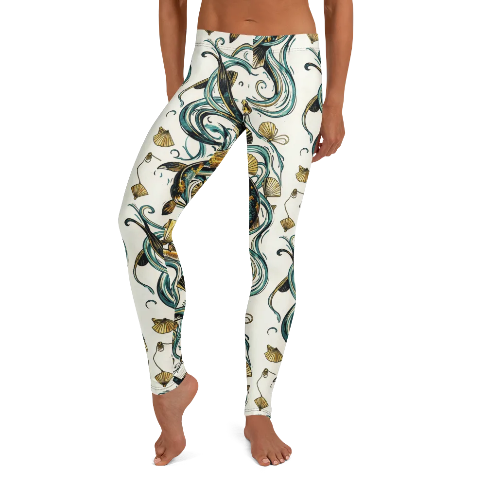 Gilded Eddies on Leggings — Front
