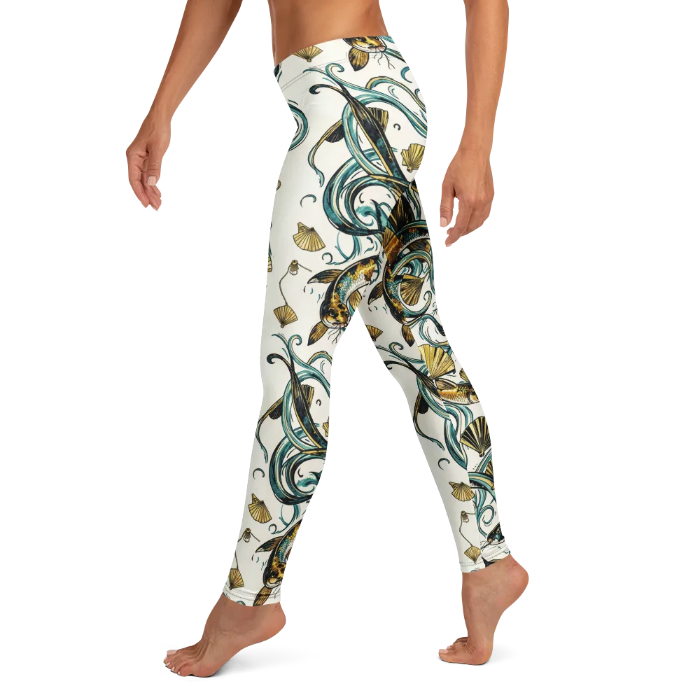 Gilded Eddies on Leggings — Left