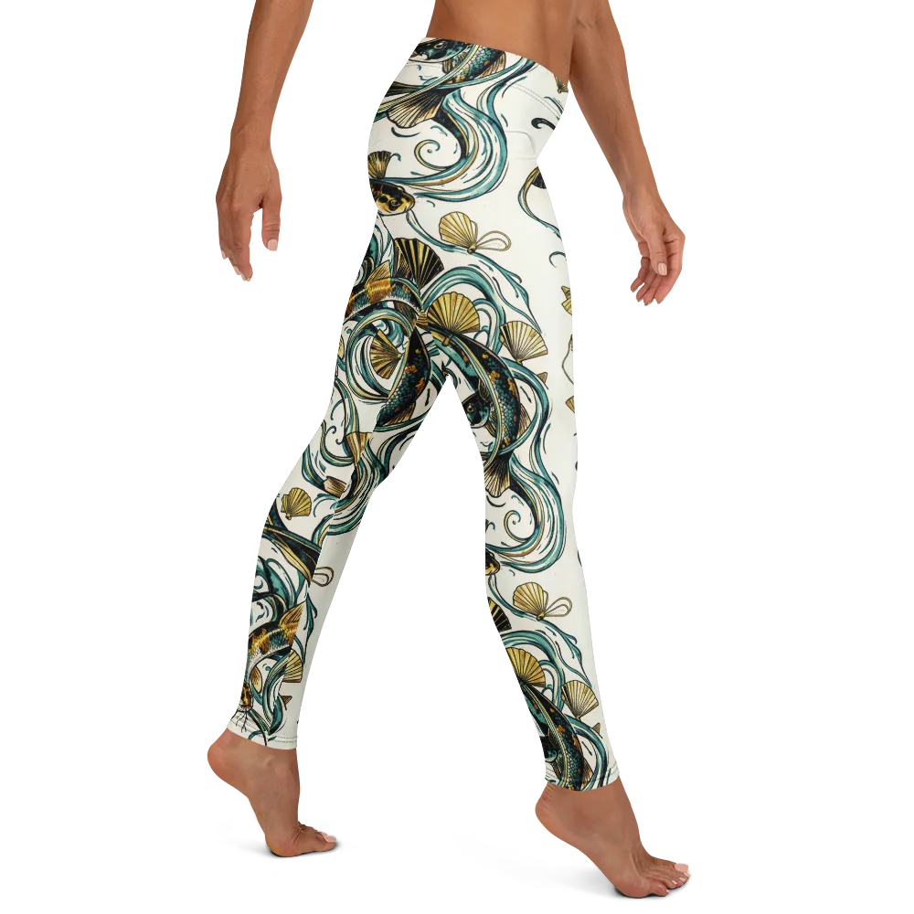 Gilded Eddies on Leggings — Right