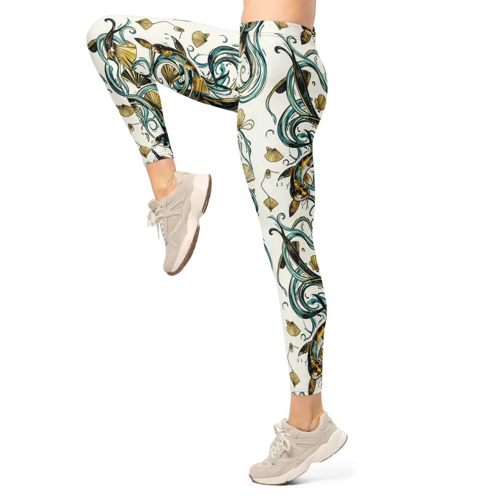 Gilded Eddies on Leggings — Left