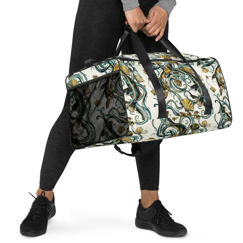 Gilded Eddies on Duffle Bag — Right Front