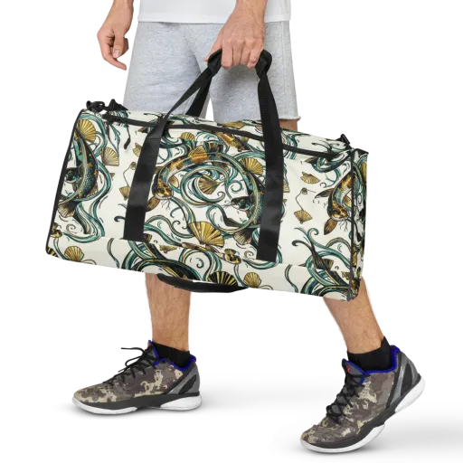 Gilded Eddies on a Duffle Bag