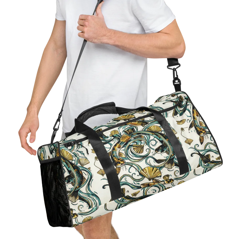 Gilded Eddies on Duffle Bag — Right Front