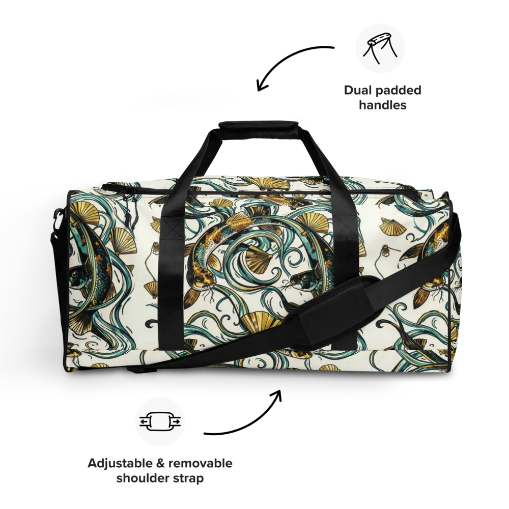 Gilded Eddies on Duffle Bag — Front