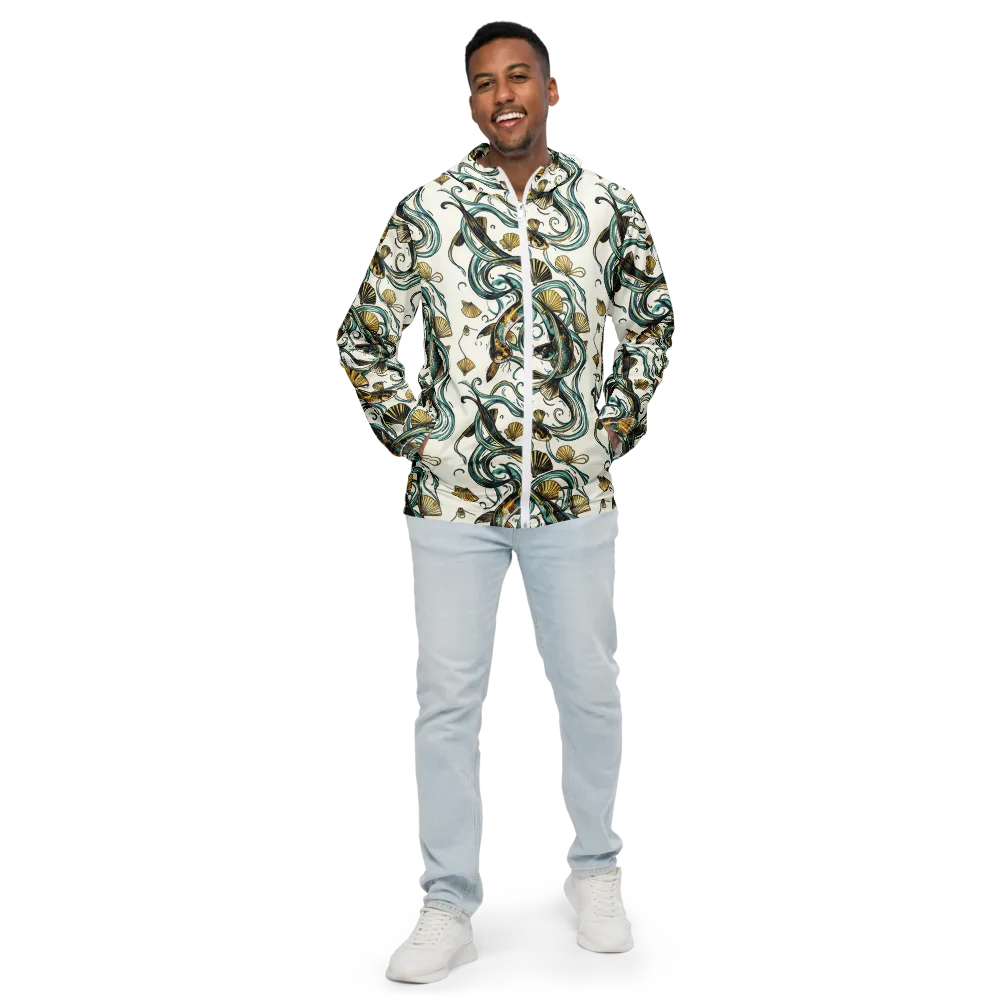 Gilded Eddies on Men's Windbreaker — Front