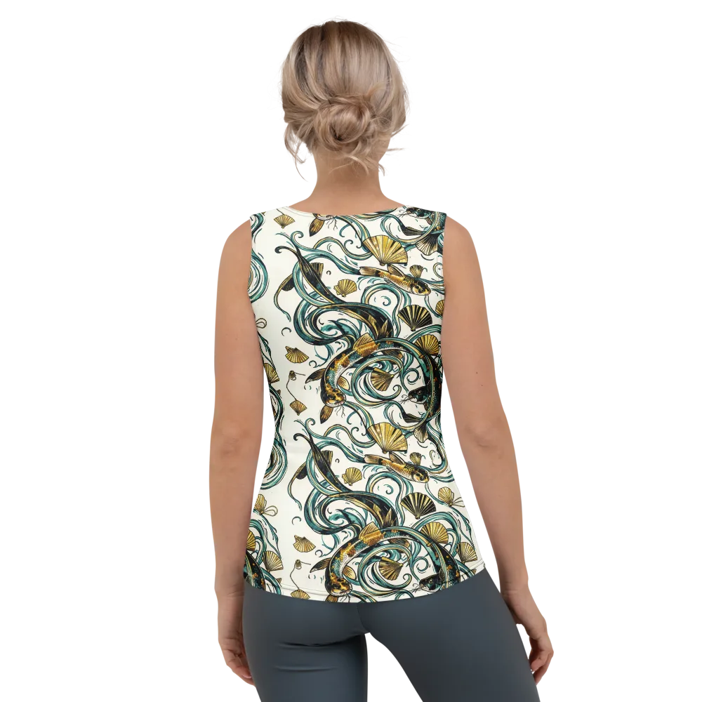 Gilded Eddies on Women's Tank Top — Back