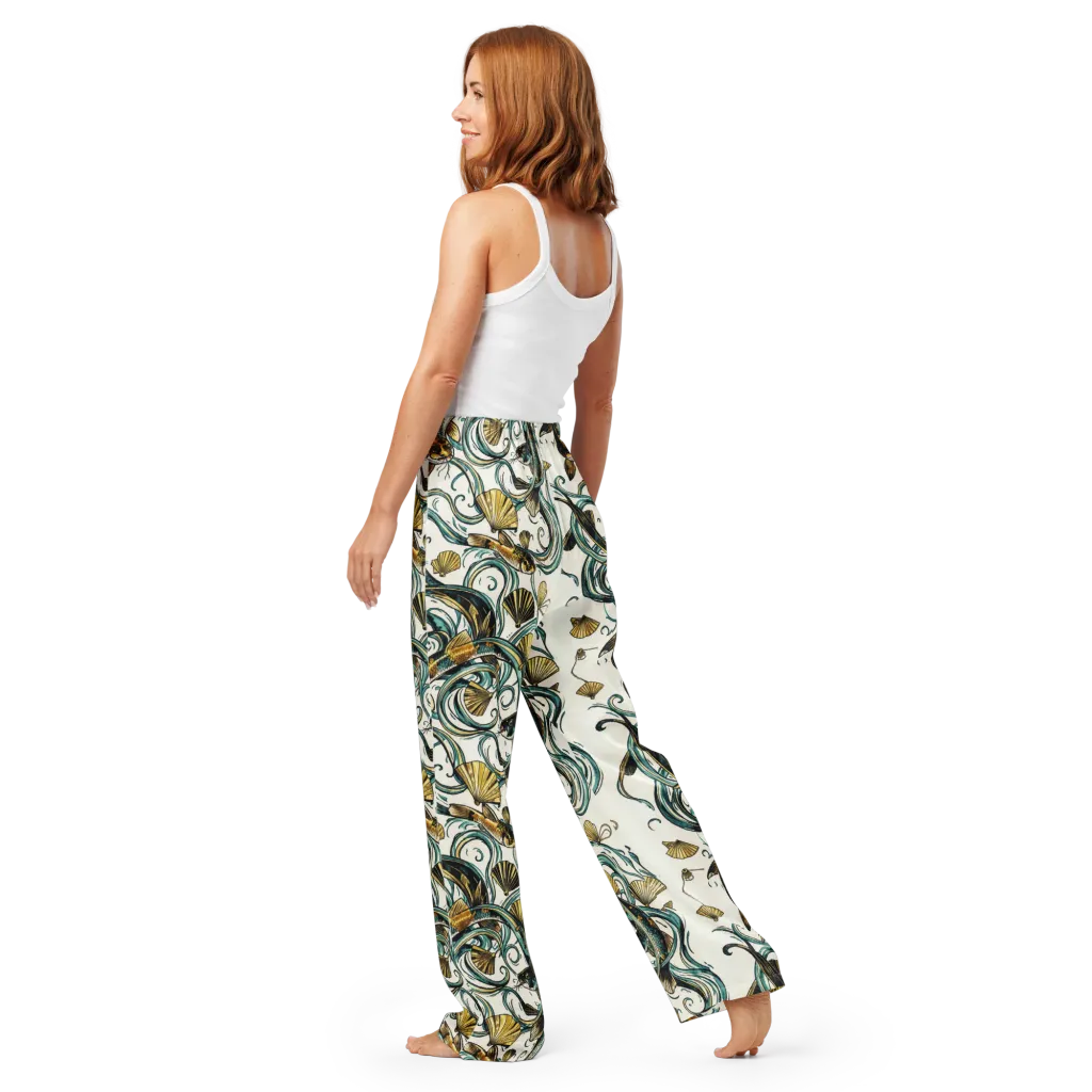 Gilded Eddies on Women's Pajama Pants — Back