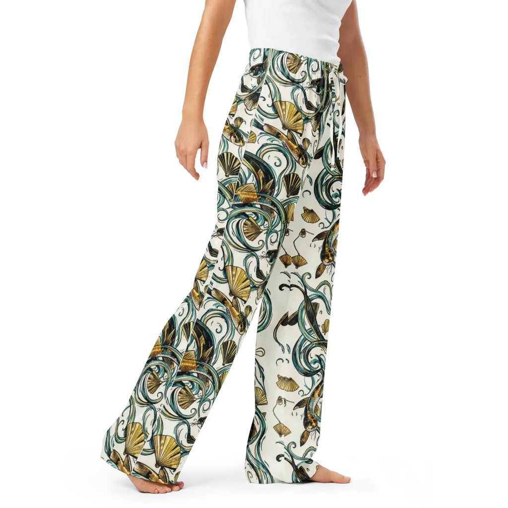 Gilded Eddies on Women's Pajama Pants — Right Front