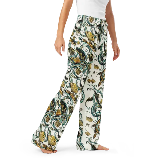 Gilded Eddies on a Women's Pajama Pants