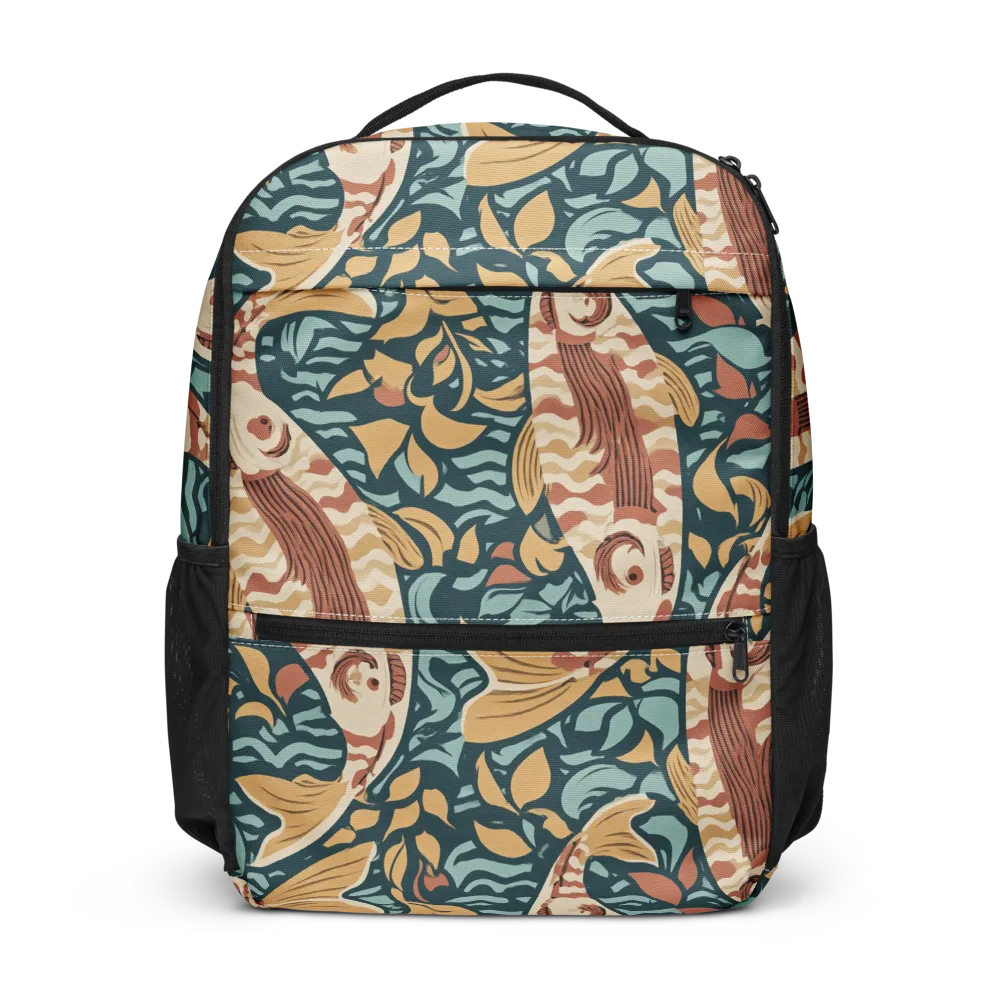 Koi After Midnight on Utility Backpack — Front