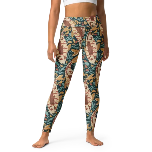 Koi After Midnight on a Yoga Leggings