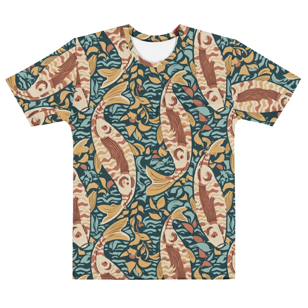 Koi After Midnight on Men's Cotton Crew Neck T-Shirt — Front