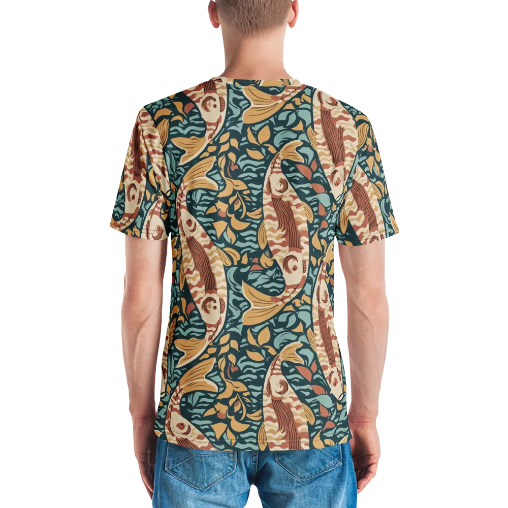 Koi After Midnight on Men's Crew Neck T-Shirt — Back