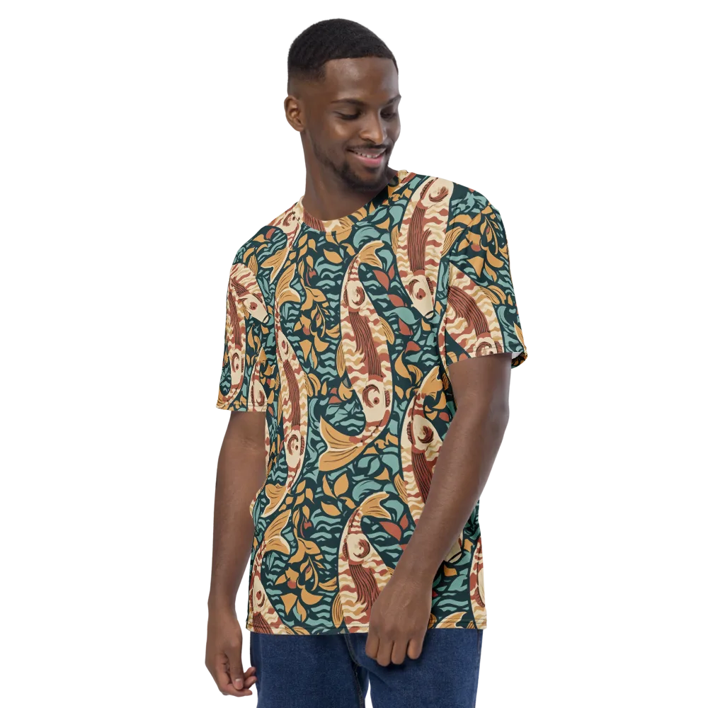 Koi After Midnight on Men's Crew Neck T-Shirt — Left