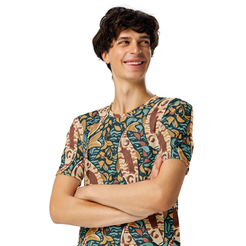 Koi After Midnight on Men's Crew Neck T-Shirt — Left Front