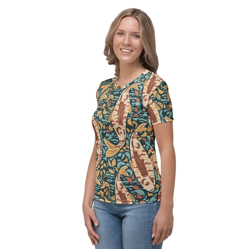 Koi After Midnight on Women's Crew Neck T-Shirt — Left