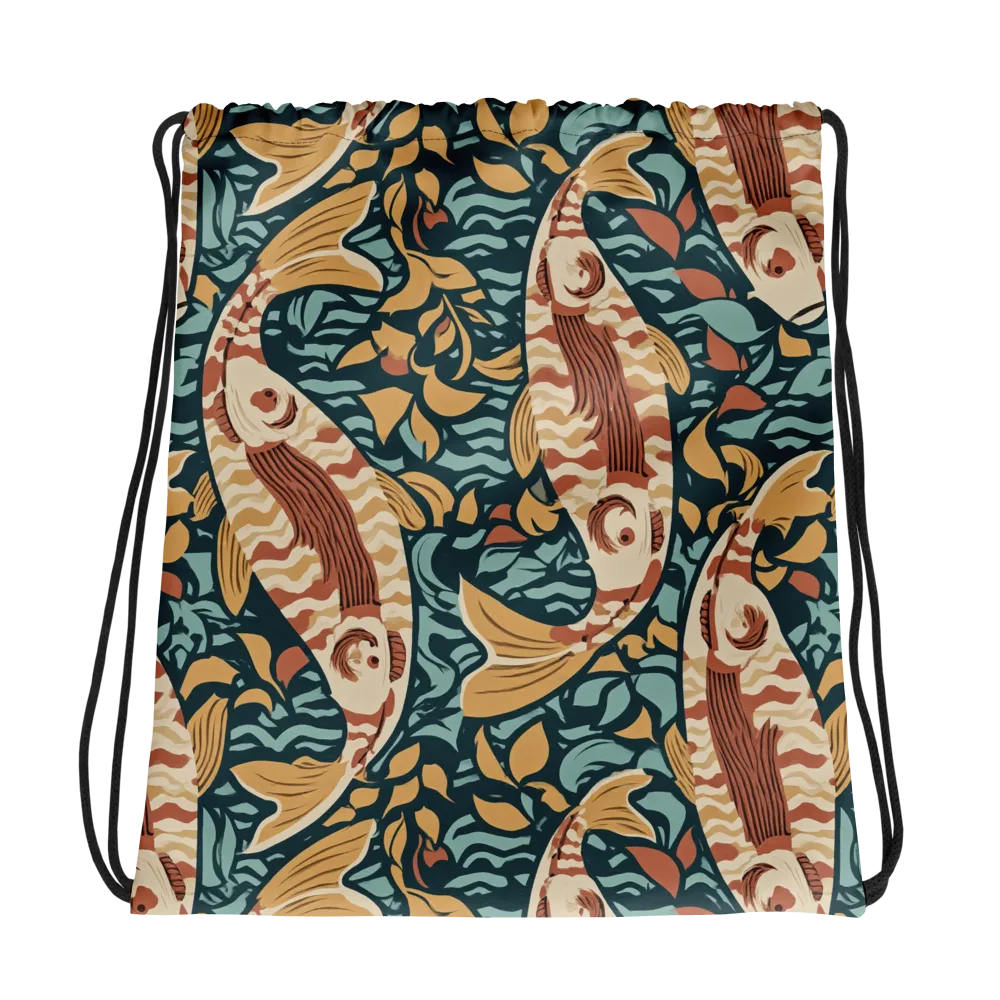 Koi After Midnight on Drawstring Bag — Photo