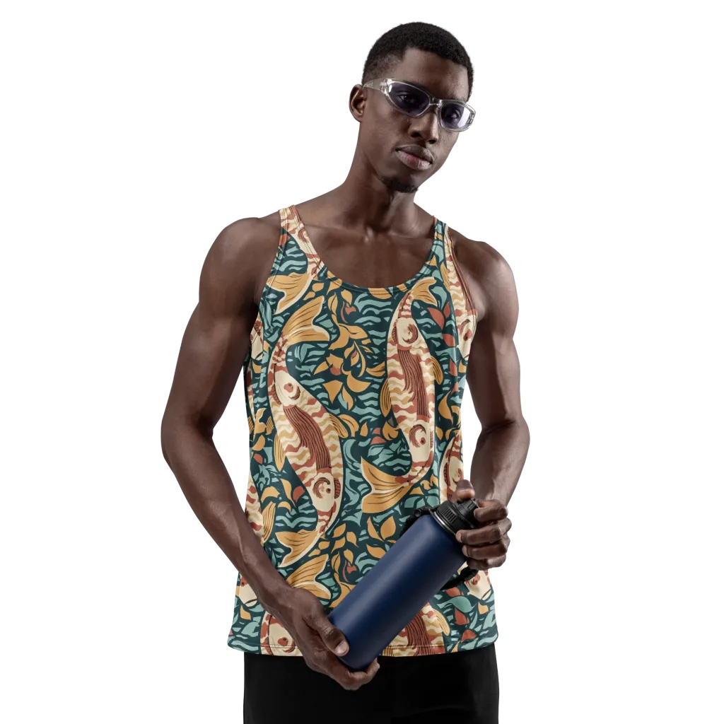 Koi After Midnight on Men's Tank Top — Front