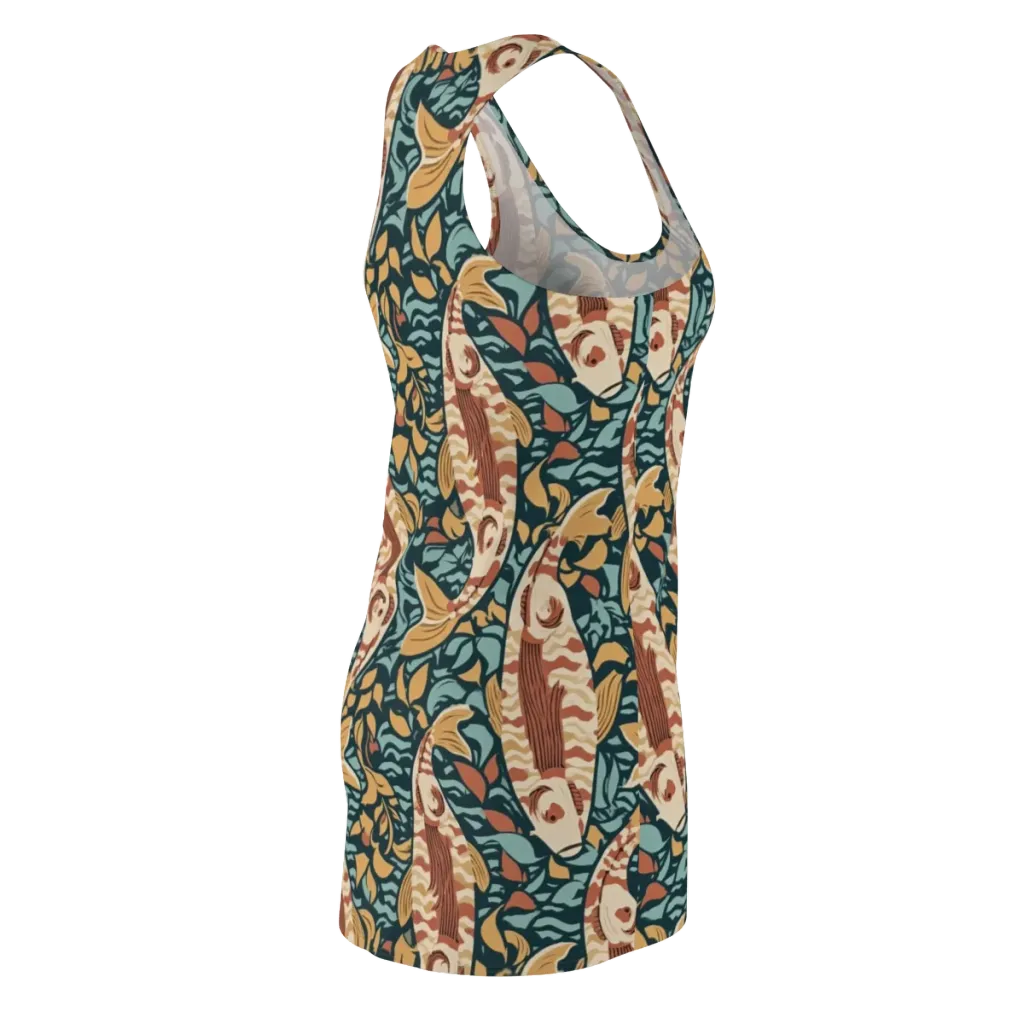 Koi After Midnight on Racerback Dress — Back Side