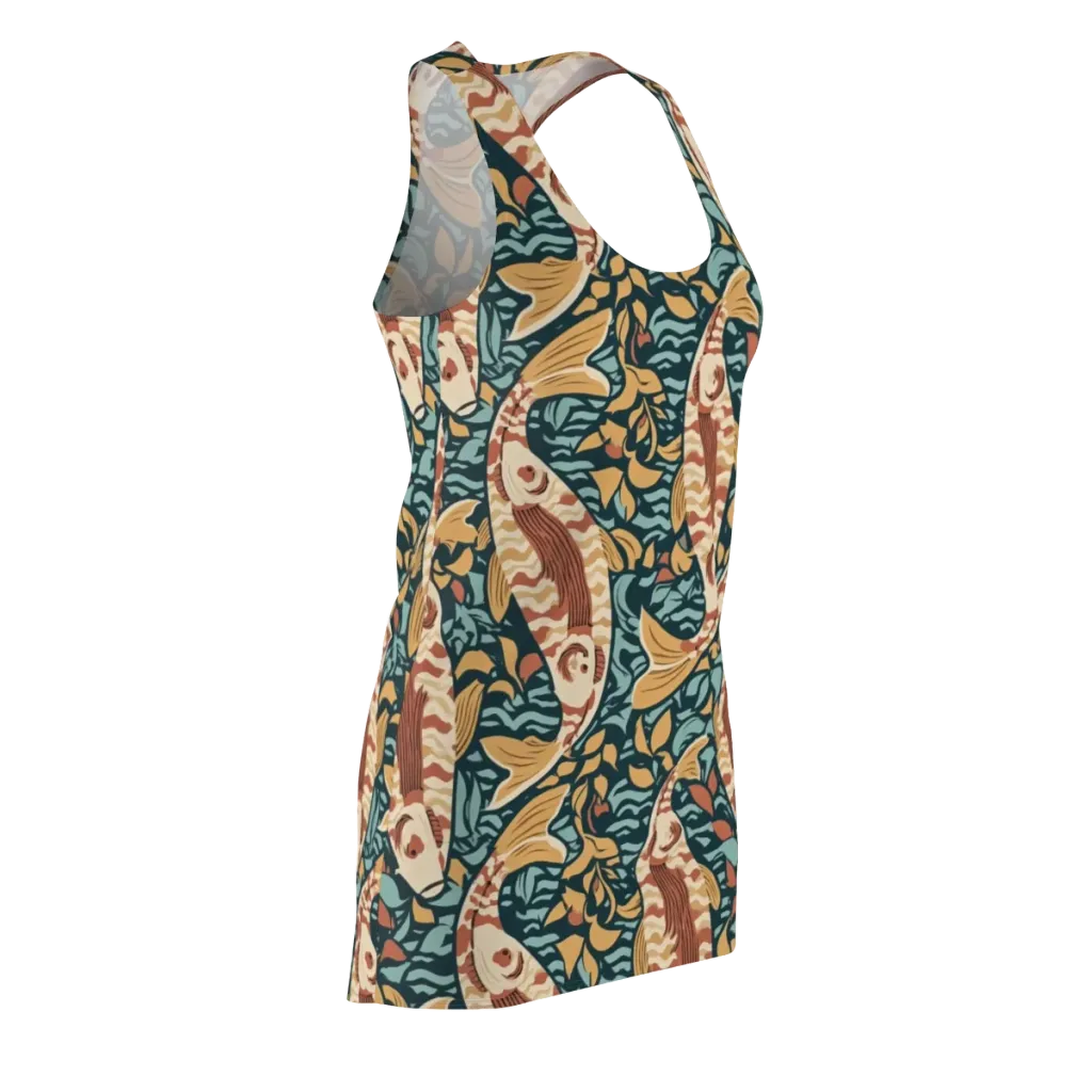 Koi After Midnight on Racerback Dress — Front Side
