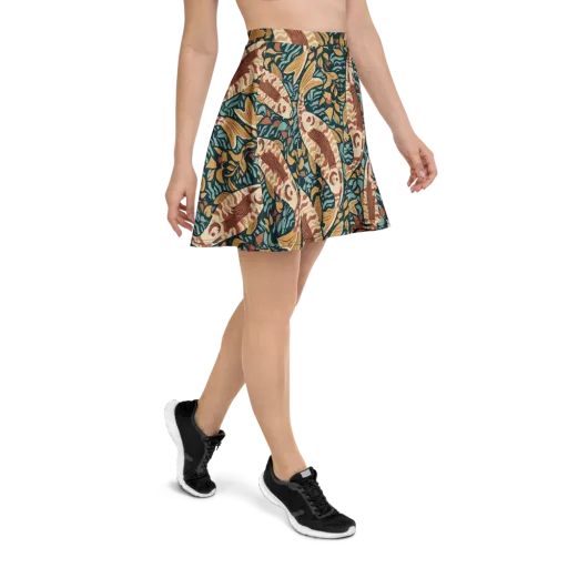 Koi After Midnight on a Skater Skirt