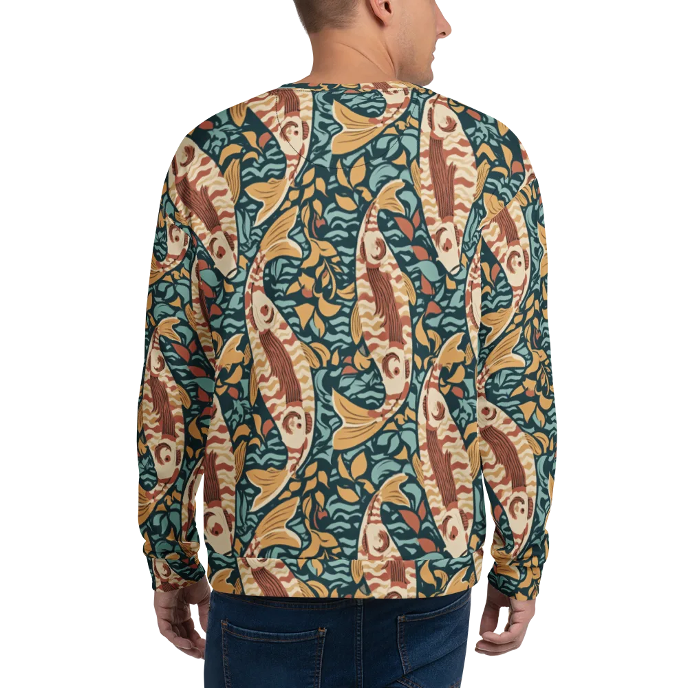 Koi After Midnight on Sweatshirt — Back