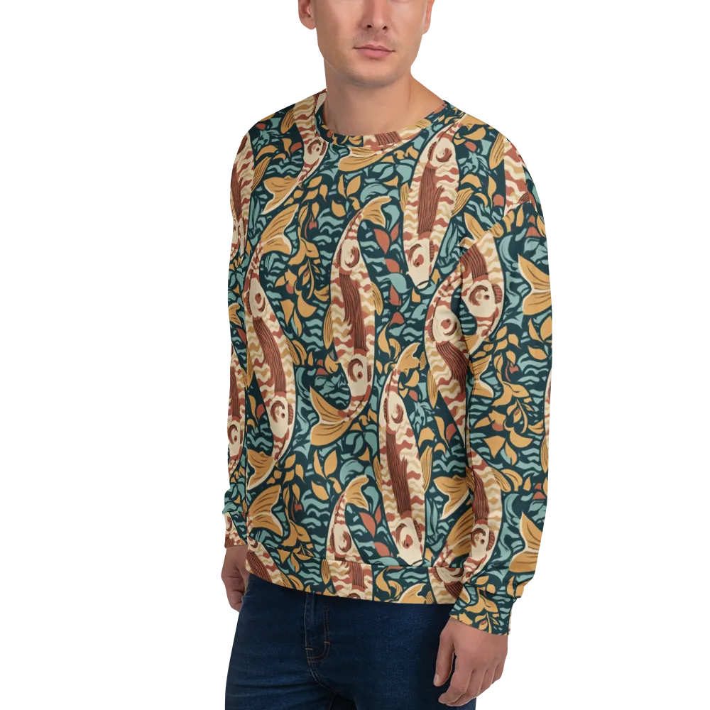 Koi After Midnight on Sweatshirt — Left Front