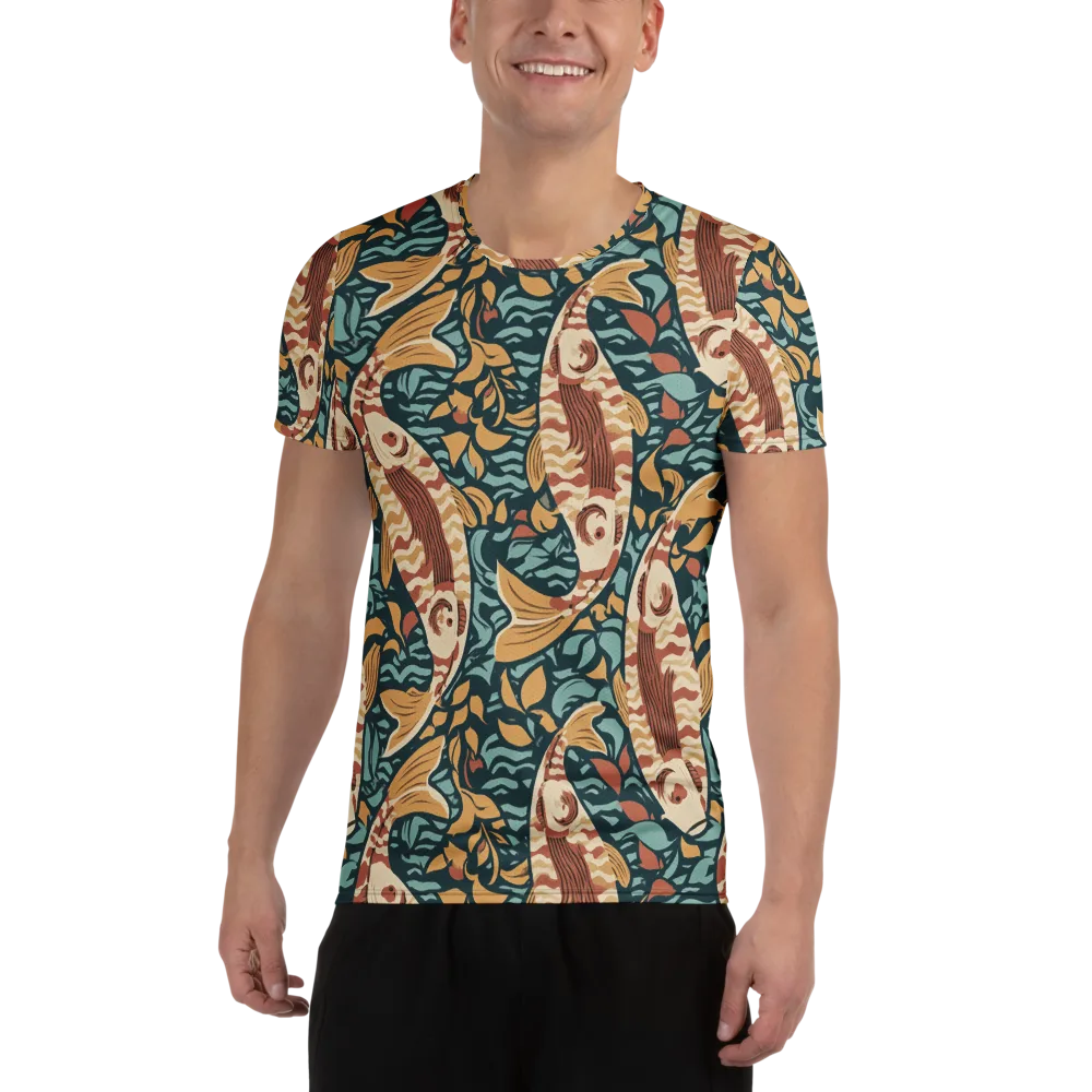 Koi After Midnight on Men's Athletic T-Shirt — Front