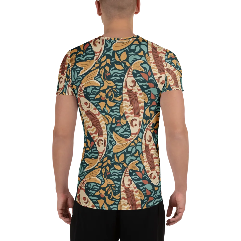 Koi After Midnight on Men's Athletic T-Shirt — Back
