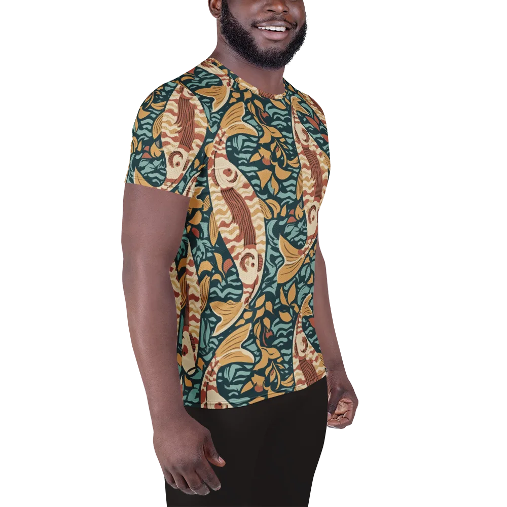 Koi After Midnight on Men's Athletic T-Shirt — Right
