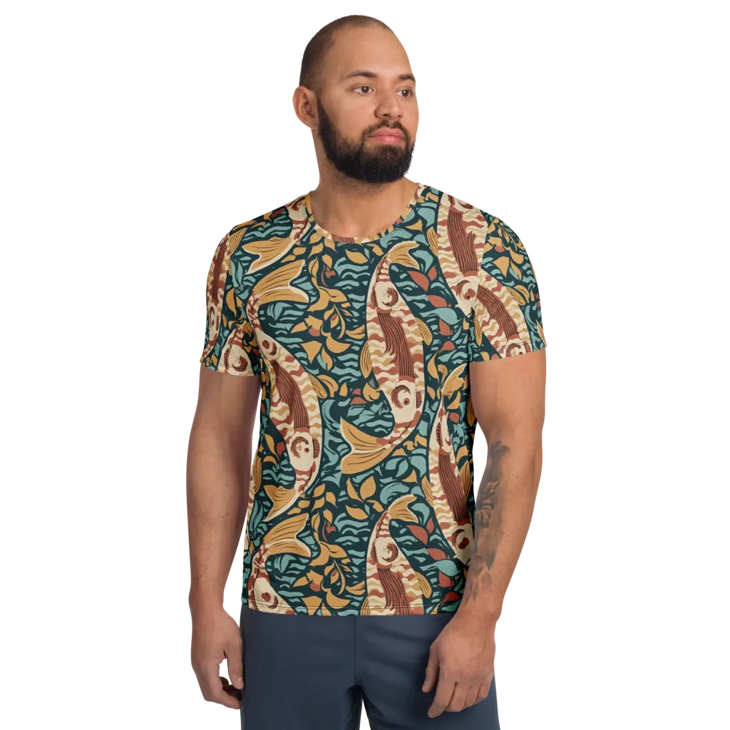 Koi After Midnight on Men's Athletic T-Shirt — Front