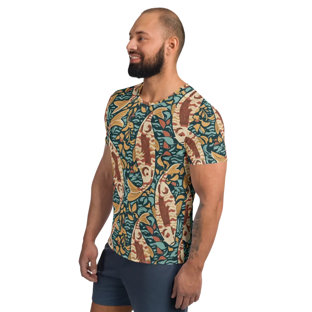 Koi After Midnight on Men's Athletic T-Shirt — Left