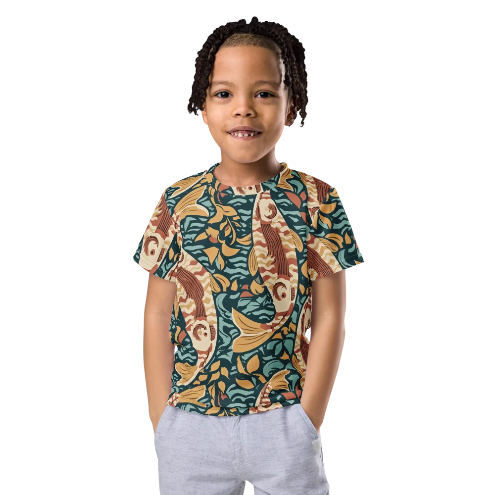 Koi After Midnight on Kids Crew Neck T-Shirt — Front