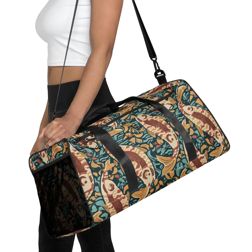 Koi After Midnight on Duffle Bag — Front