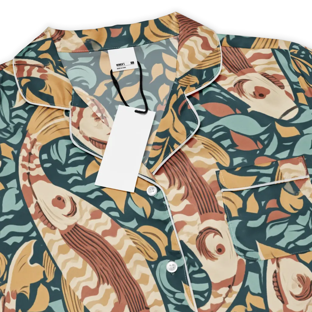 Koi After Midnight on Women's Short Sleeve Pajama Top — Product details