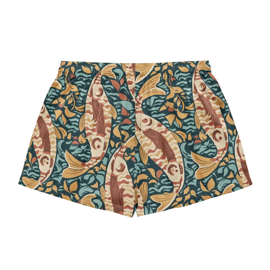 Koi After Midnight on Women's Pajama Shorts — Back