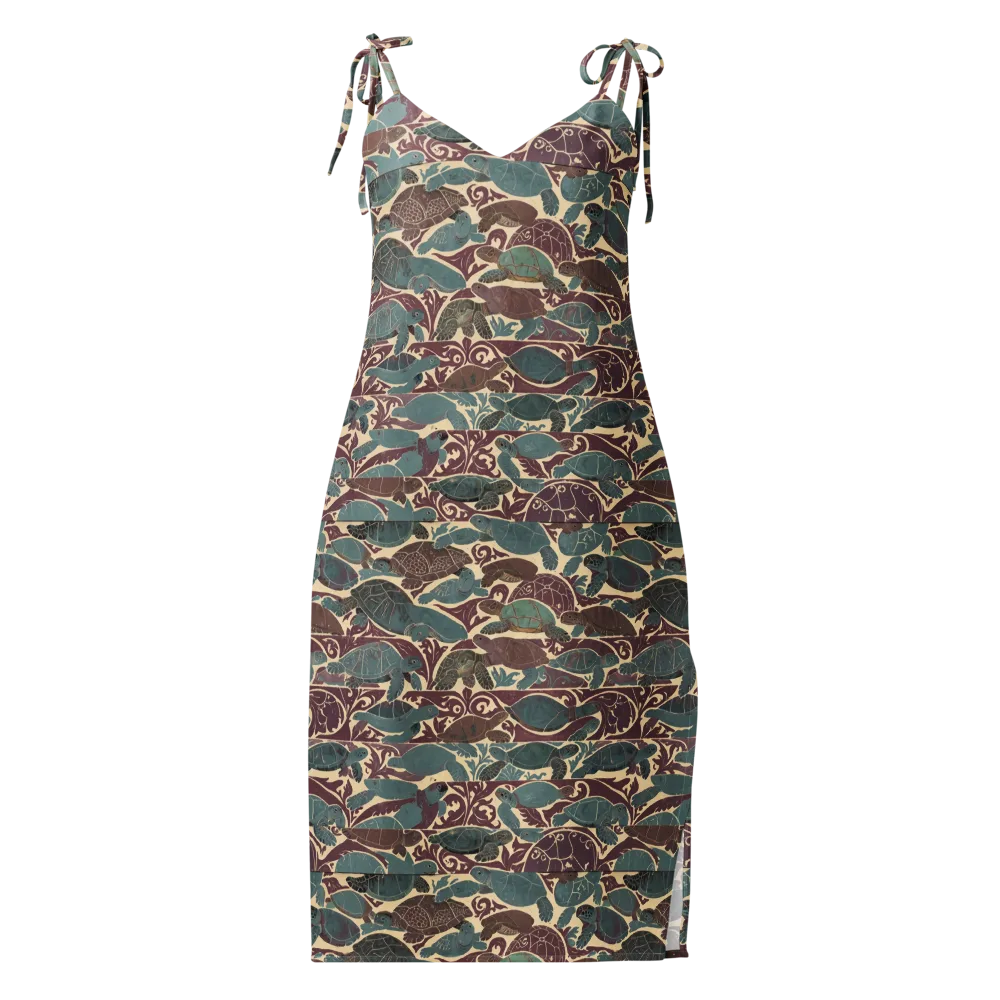 Mariner’s Mosaic on Slip Dress — Front