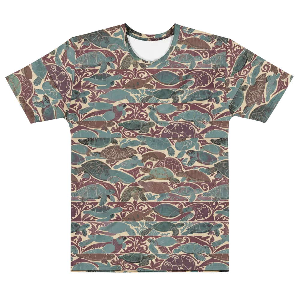 Mariner’s Mosaic on Men's Cotton Crew Neck T-Shirt — Front