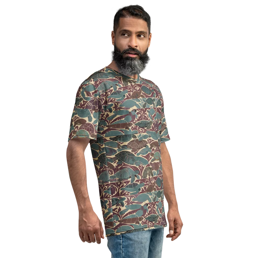Mariner’s Mosaic on Men's Crew Neck T-Shirt — Right