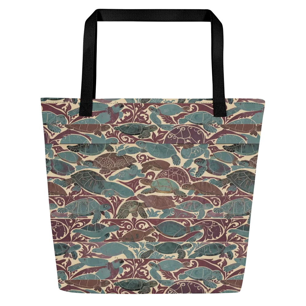 Mariner’s Mosaic on Large Tote Bag W/ Pocket — Front