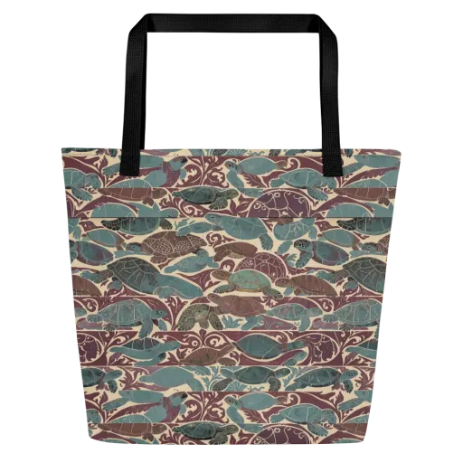 Mariner’s Mosaic on a Large Tote Bag W/ Pocket